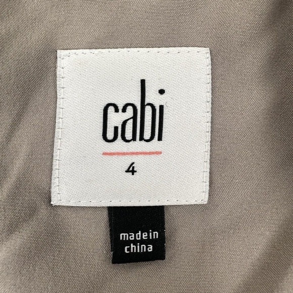 Cabi Python Snake Print Double Breasted Blazer Ponte Knit Size 4 Gray Stretch - Picture 8 of 16